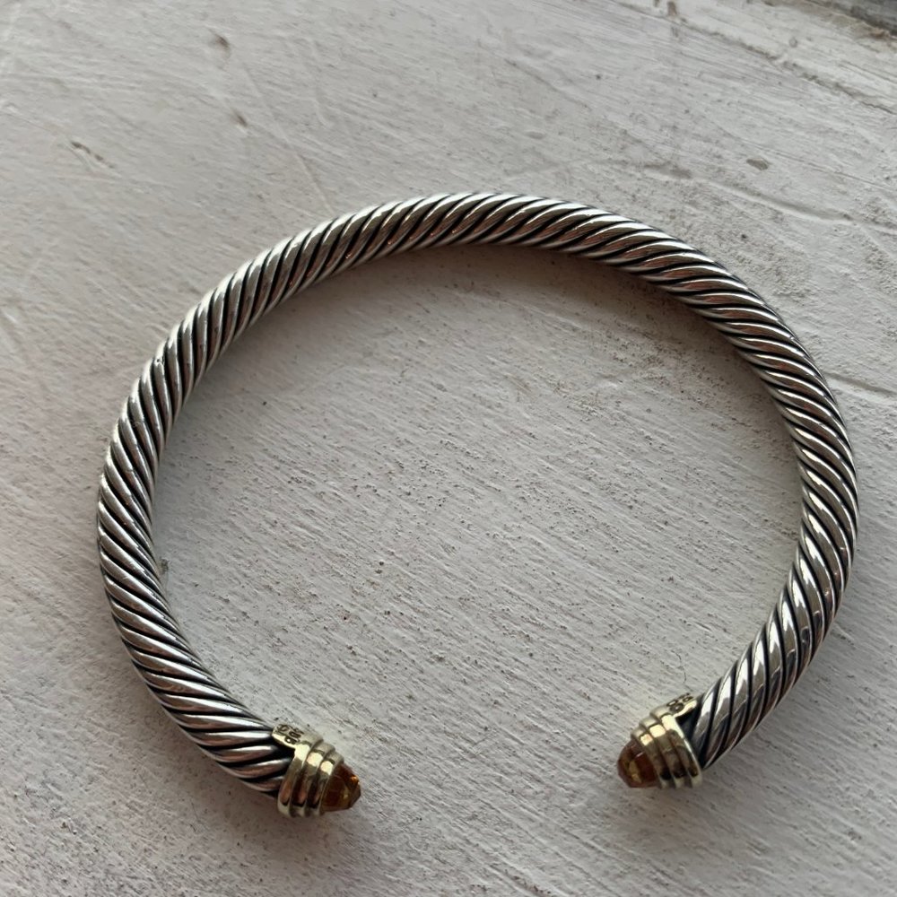 David Yurman Cable Classic 5mm Bracelet-Citrine - Picture 3 of 3